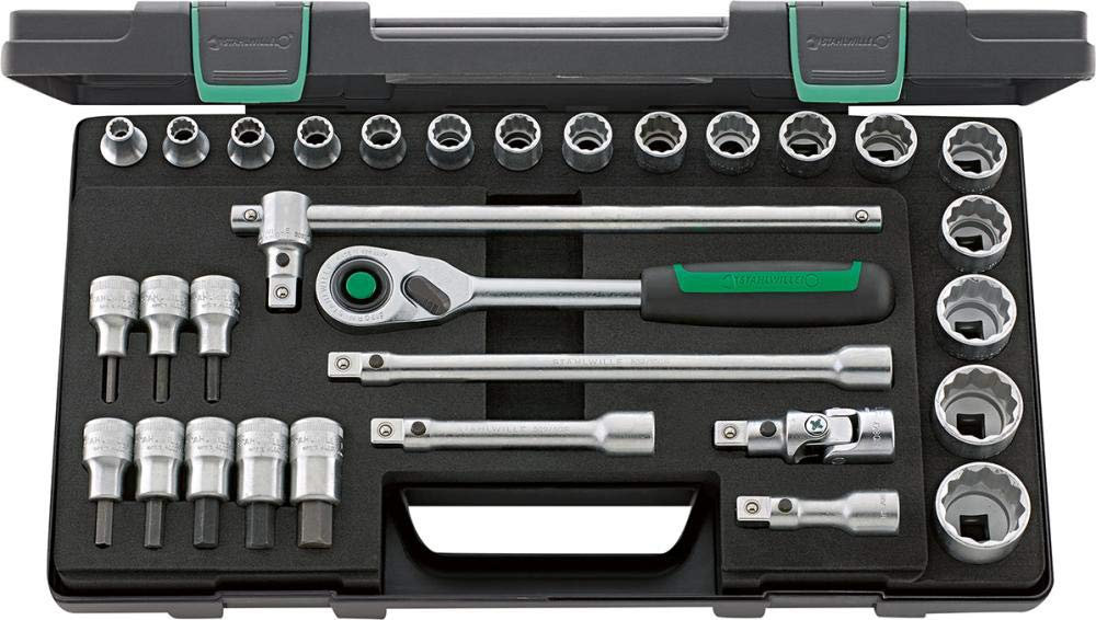 1/2" Socket Set with Ratchet & Extensions