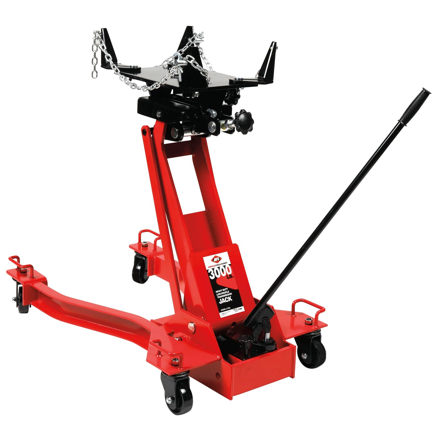 4,400 lb Heavy Duty Transmission Jack with Adjustable Lift