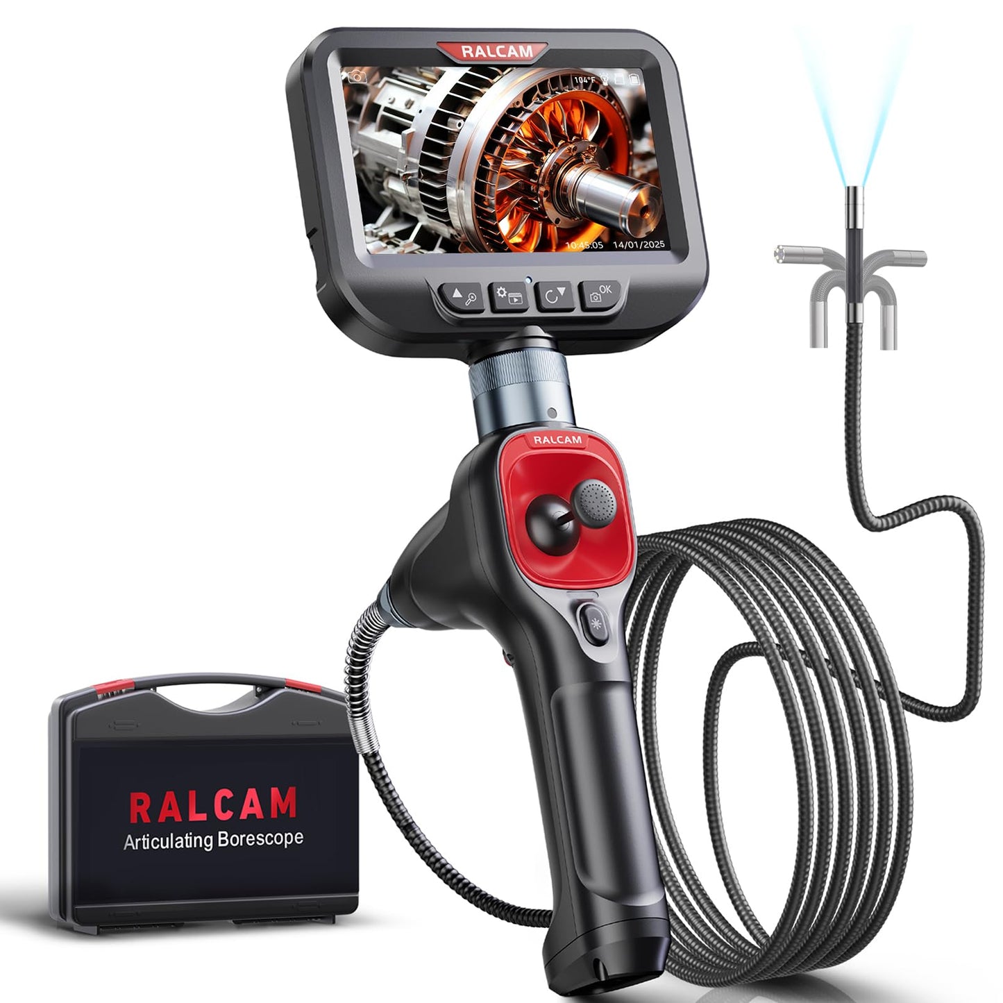 360° Articulating Automotive Borescope Camera