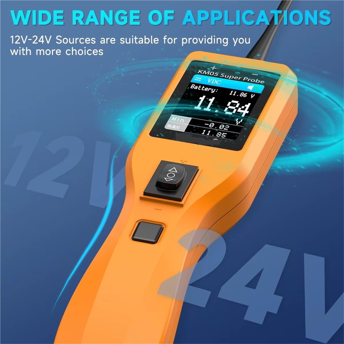 12V/24V Digital Circuit & Battery Tester