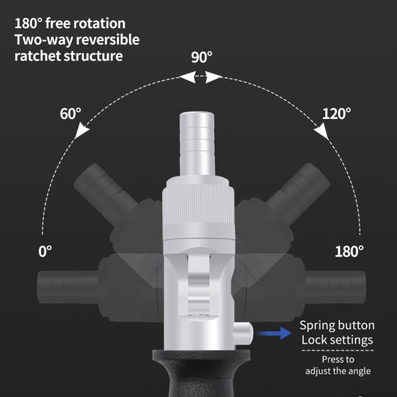 Adjustable Ratchet Screwdriver Set with 10 Bits