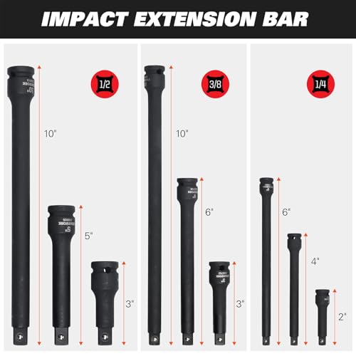 153-Piece Master Impact Socket Set SAE & Metric