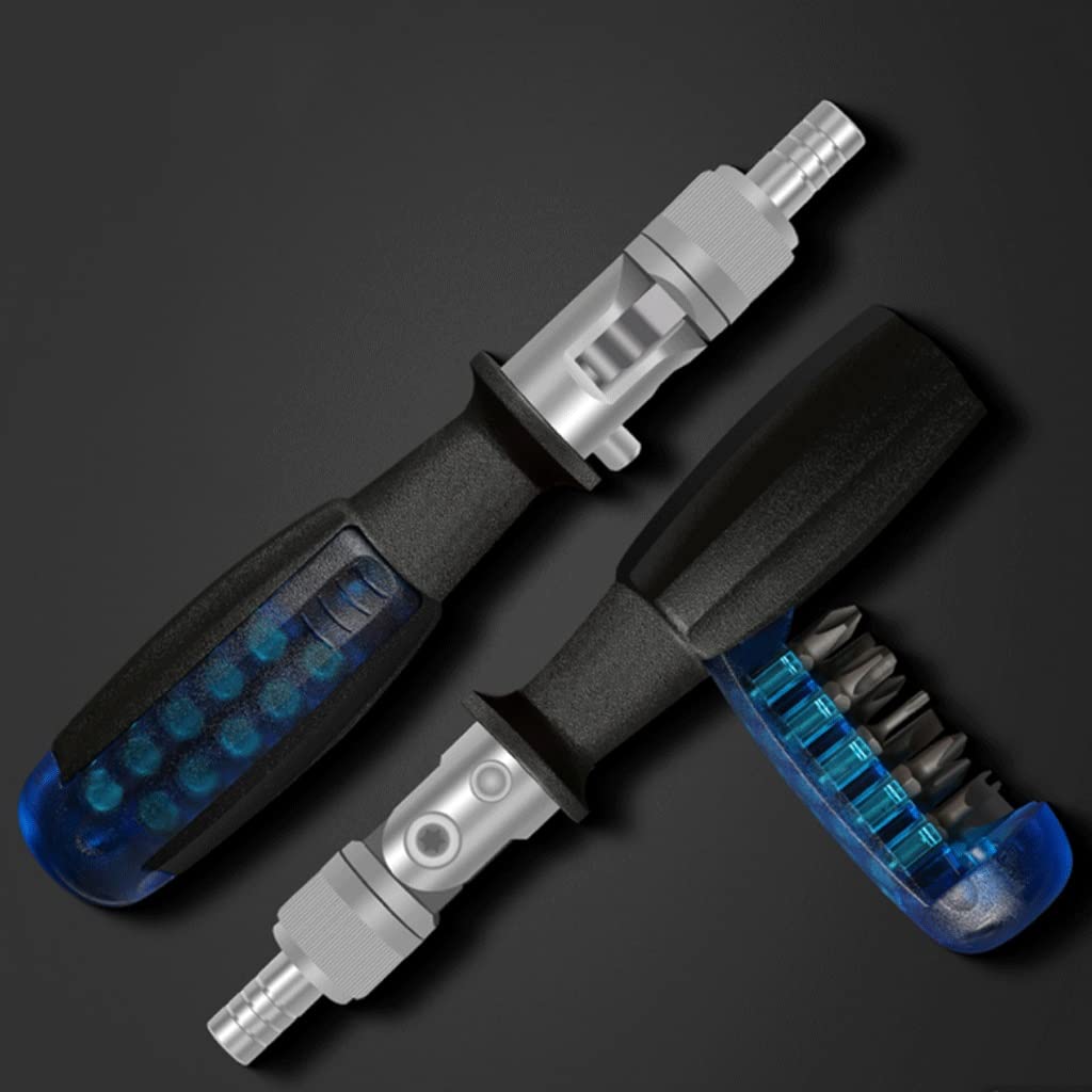 Adjustable Ratchet Screwdriver Set with 10 Bits