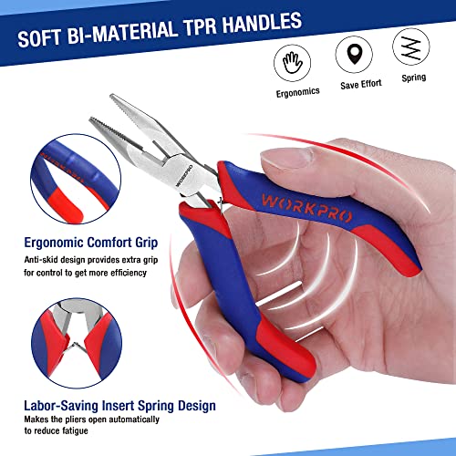 3-Piece Mini Pliers Set for Crafts & Repairs