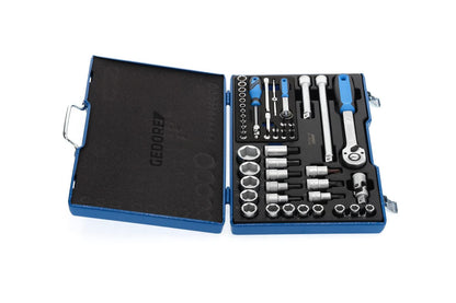 50-Piece Socket & Ratchet Tool Set SAE/Metric