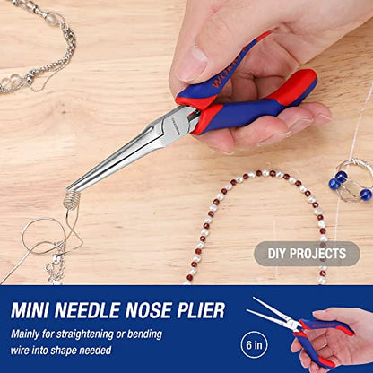3-Piece Mini Pliers Set for Crafts & Repairs