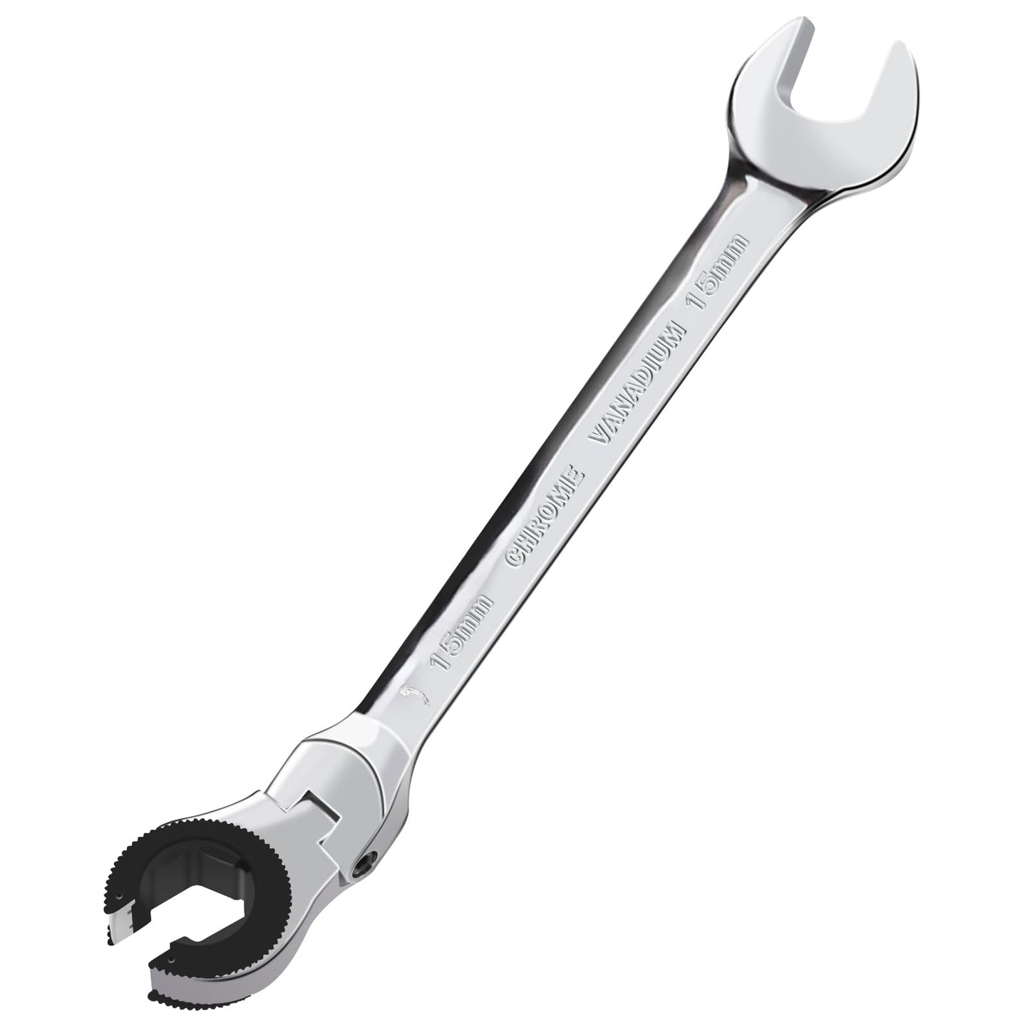 Metric Flex-Head Ratcheting Wrench