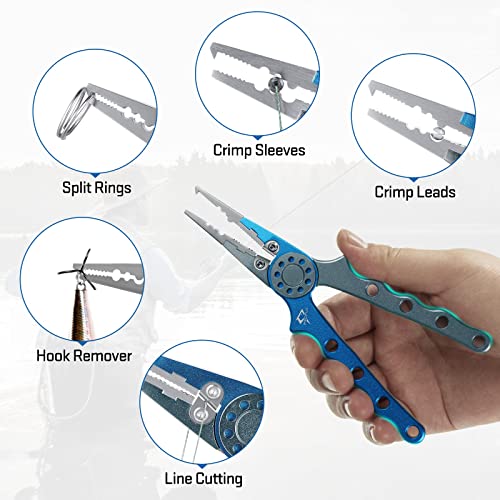 Saltwater Fishing Pliers with Hook Remover