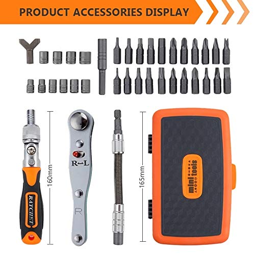 38-in-1 Ratchet Screwdriver Bit Set
