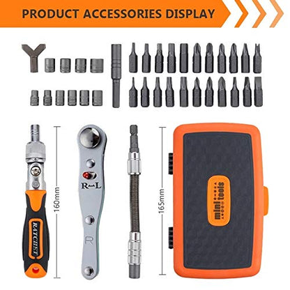 38-in-1 Ratchet Screwdriver Bit Set