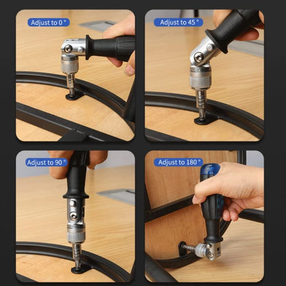 Adjustable Ratchet Screwdriver Set with 10 Bits