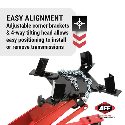 4,400 lb Heavy Duty Transmission Jack with Adjustable Lift