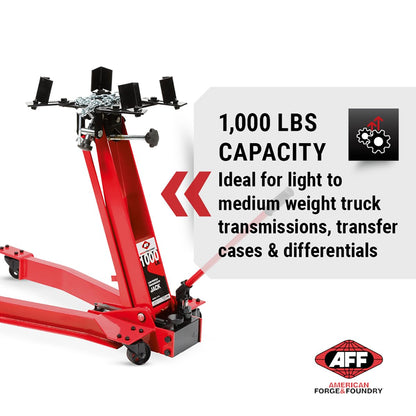 4,400 lb Heavy Duty Transmission Jack with Adjustable Lift