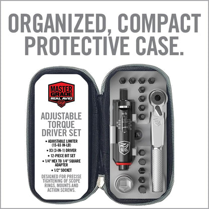 Adjustable Torque Driver Kit with Bit Set