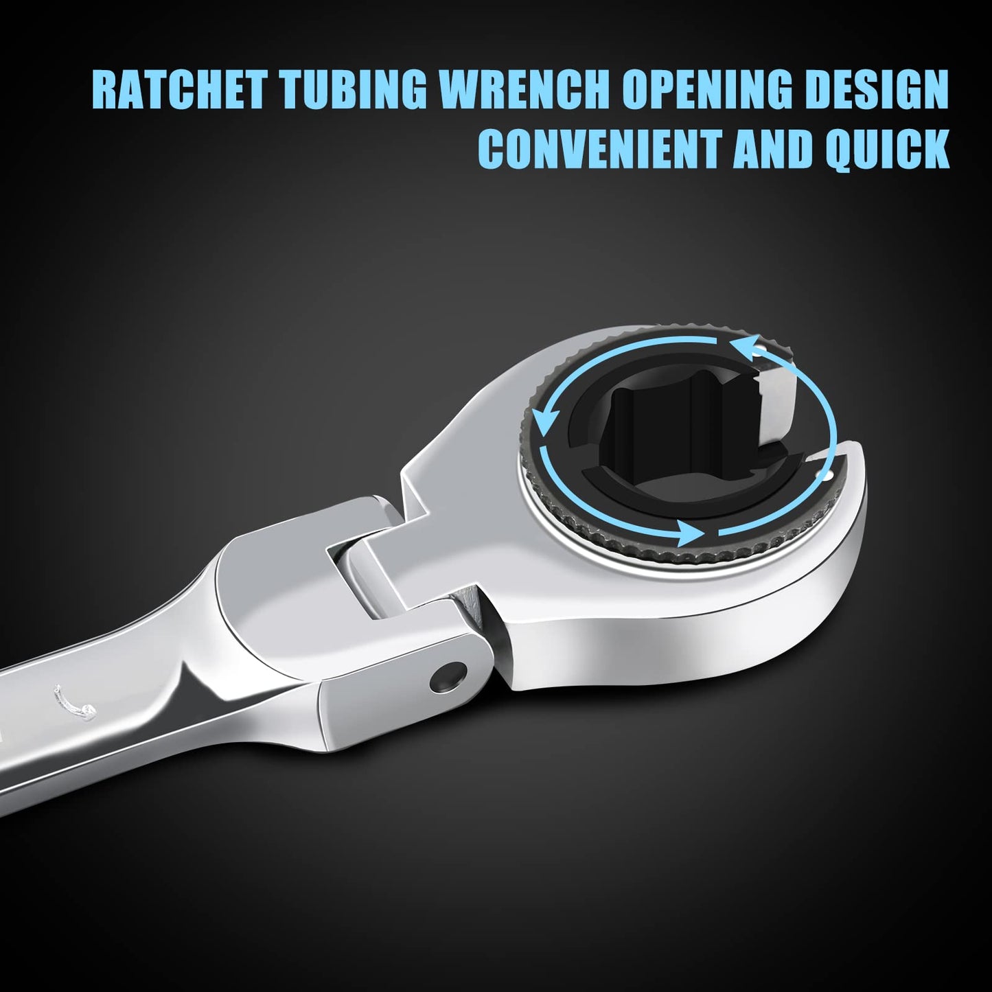 Metric Flex-Head Ratcheting Wrench