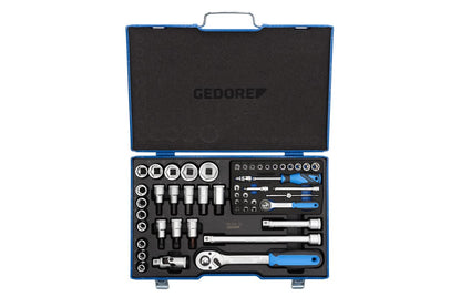 50-Piece Socket & Ratchet Tool Set SAE/Metric