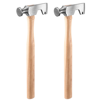 2-Piece Drywall Hammer Set with Wood Handle