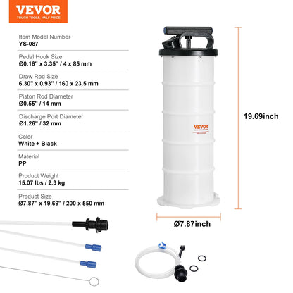15L Dual-Mode Fluid Extractor for Oil & Fluid Transfer