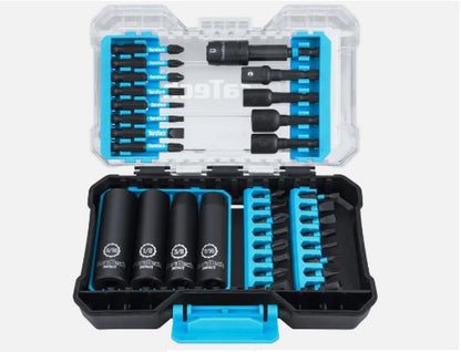 33-Piece Impact Screwdriver Bit Socket Set