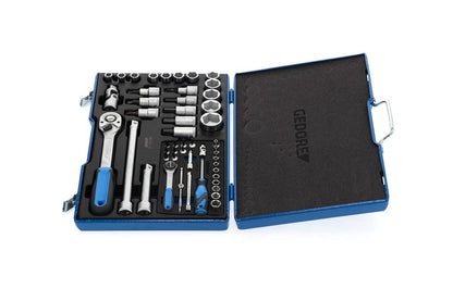 50-Piece Socket & Ratchet Tool Set SAE/Metric