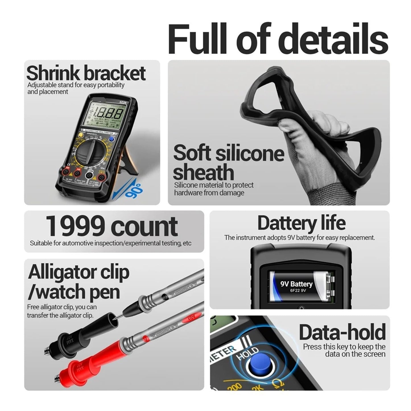 Digital Automotive Multimeter Repair Tool