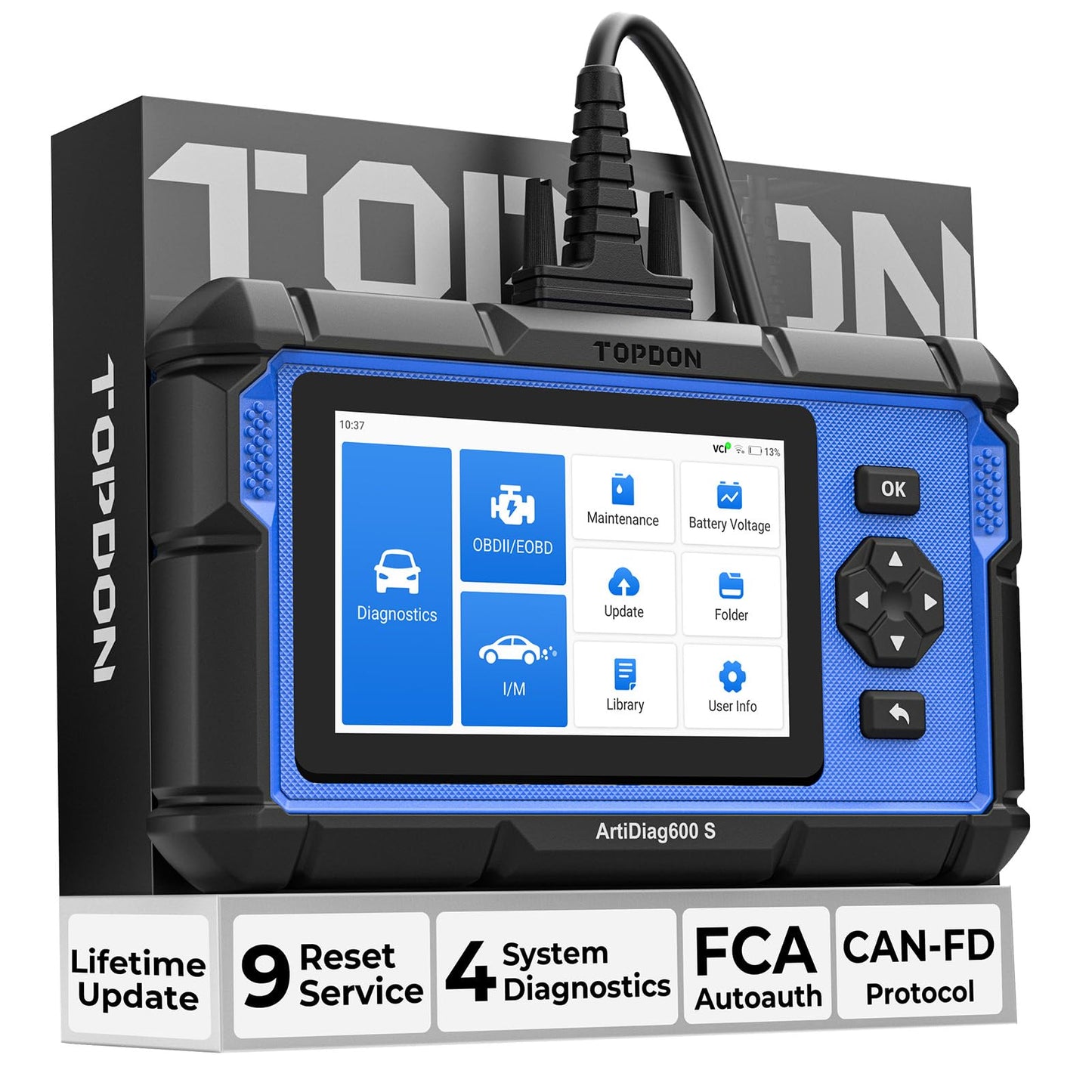 OBD2 Diagnostic Scanner with Reset Functions