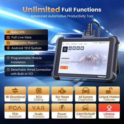 Bidirectional OBD2 Scanner with ECU Coding