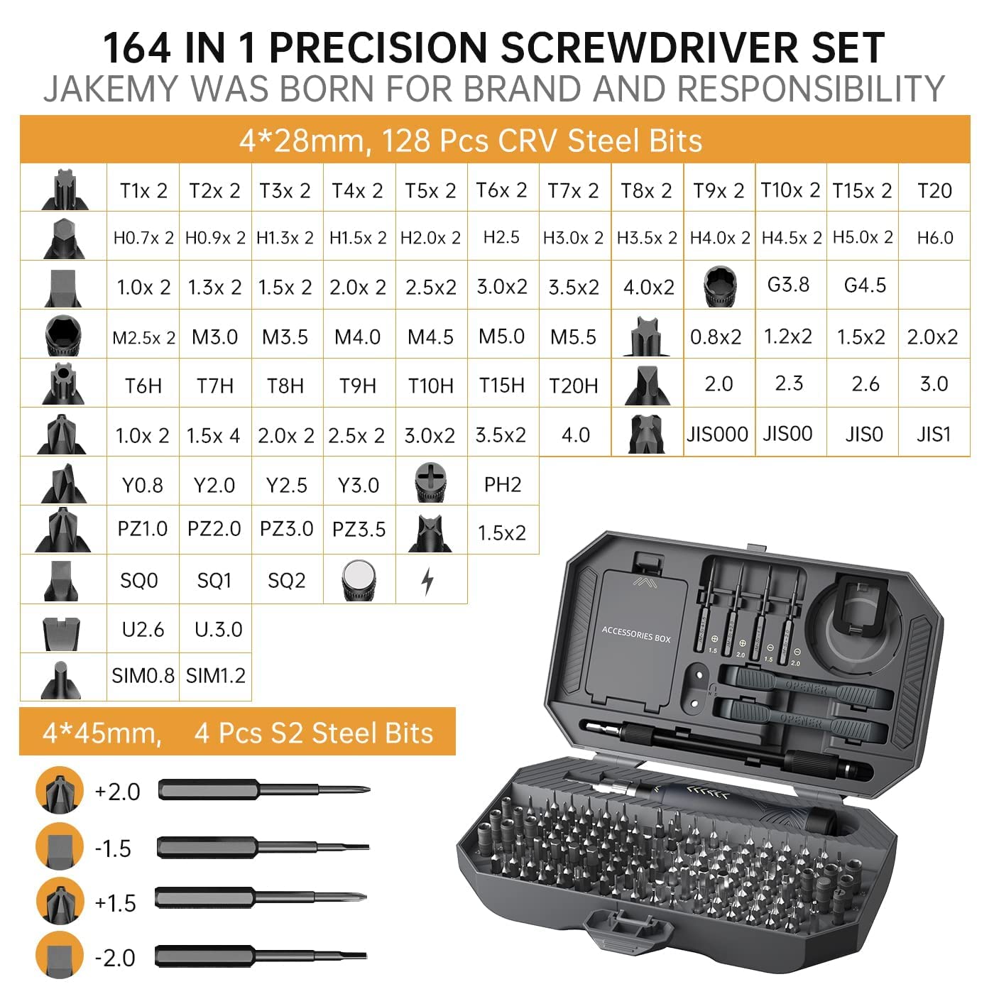 Precision Screwdriver Set with Multi Bits