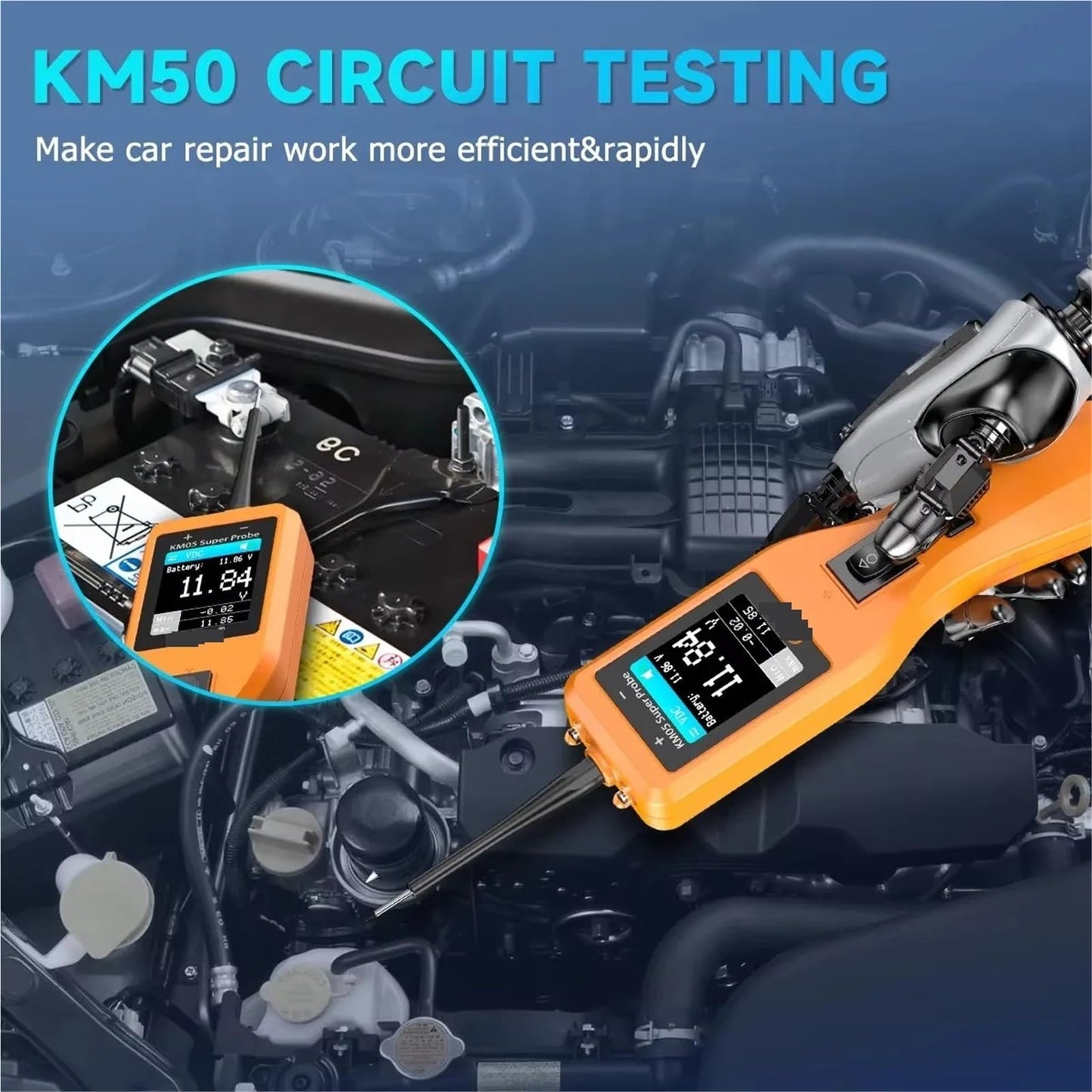 12V/24V Digital Circuit & Battery Tester