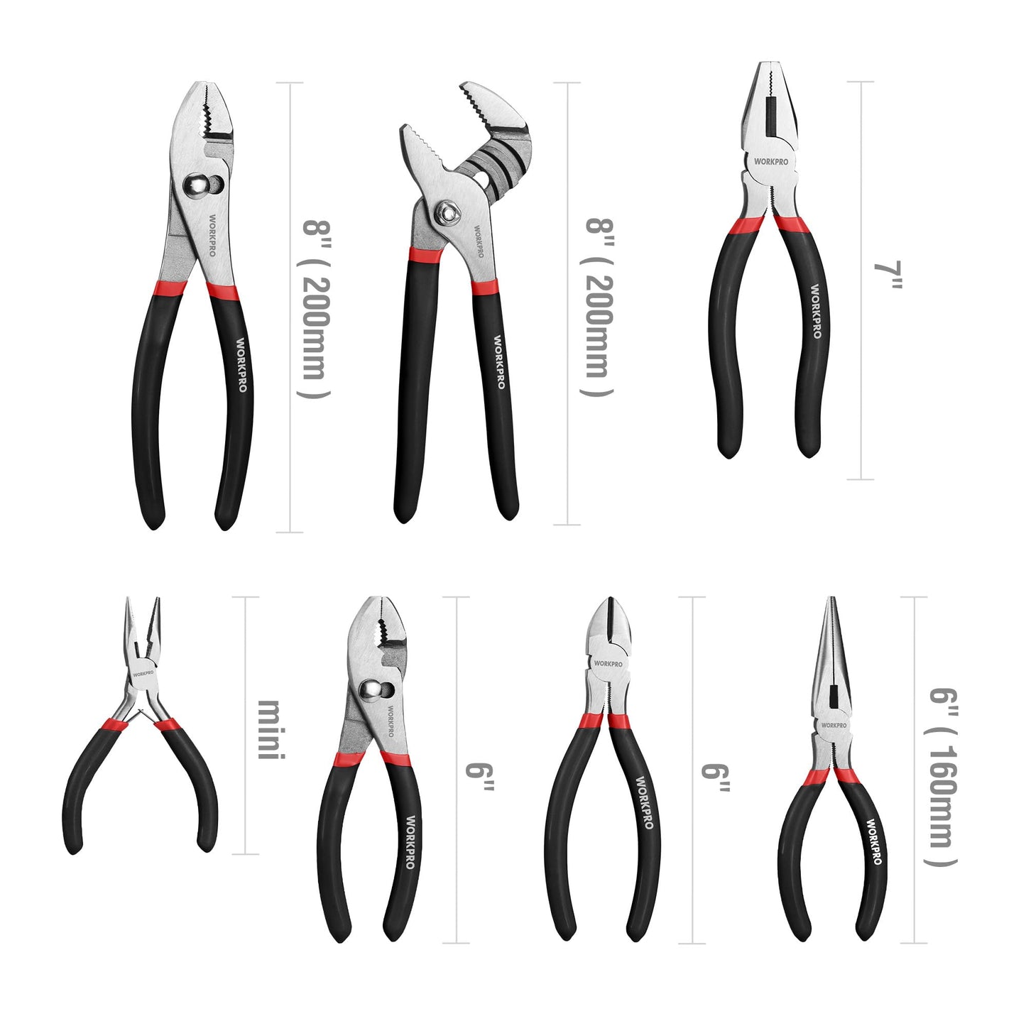 7-Piece Pliers Set for DIY & Repairs