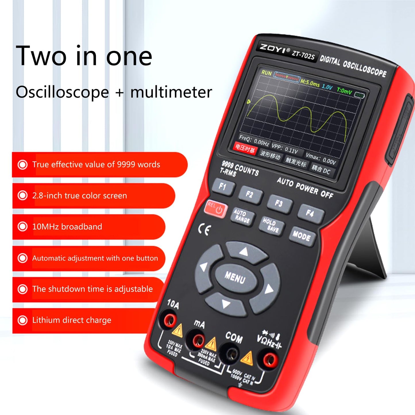 Handheld Digital Oscilloscope Multimeter