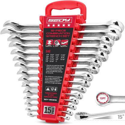 Combination Wrench Set with Magnetic Organizer