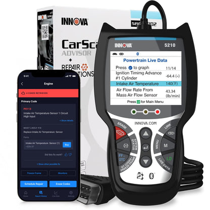 OBD2 Scanner & Engine Code Reader with Battery Test