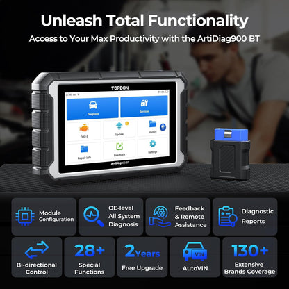 Wireless OBD2 Diagnostic Scanner with ECU Coding