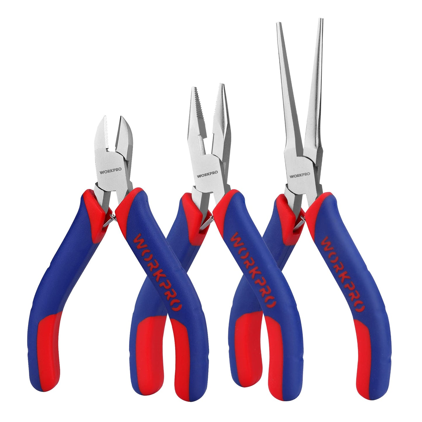 3-Piece Mini Pliers Set for Crafts & Repairs