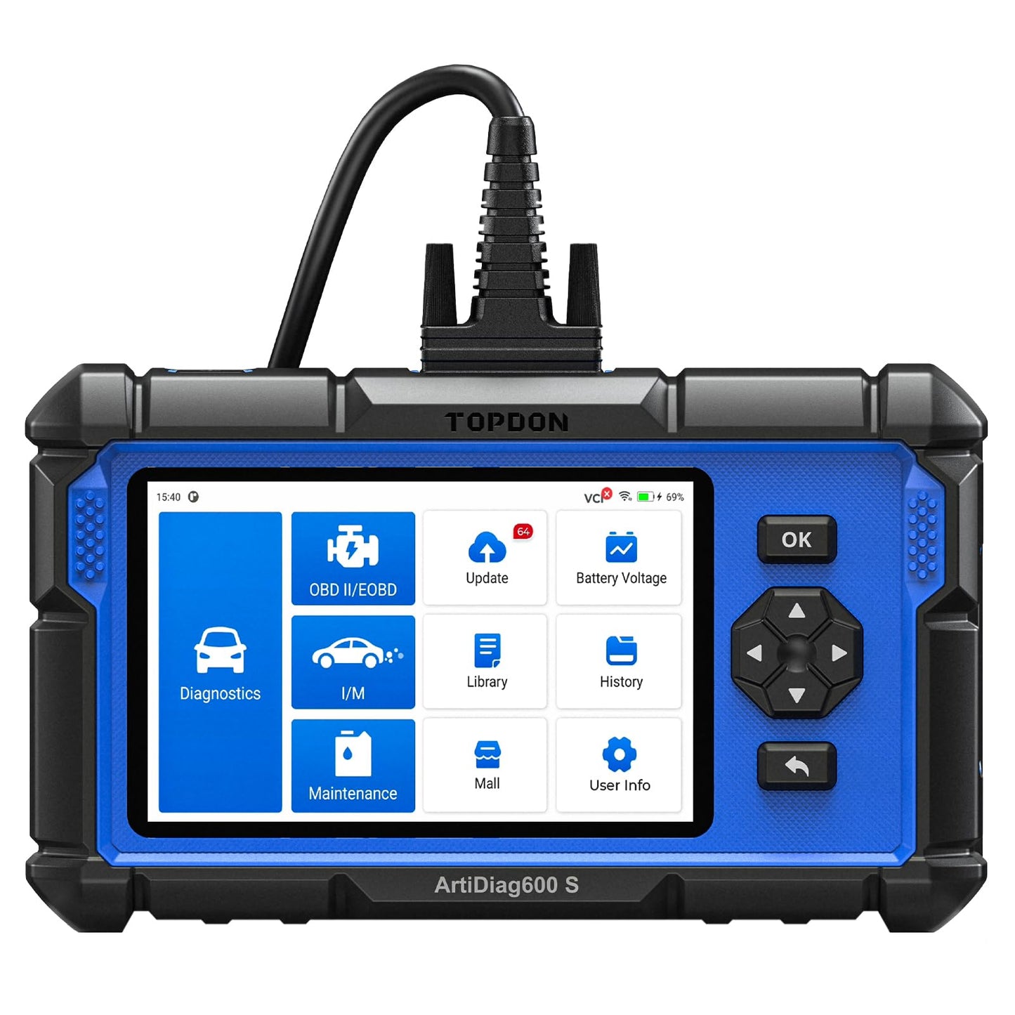 OBD2 Diagnostic Scanner with Reset Functions