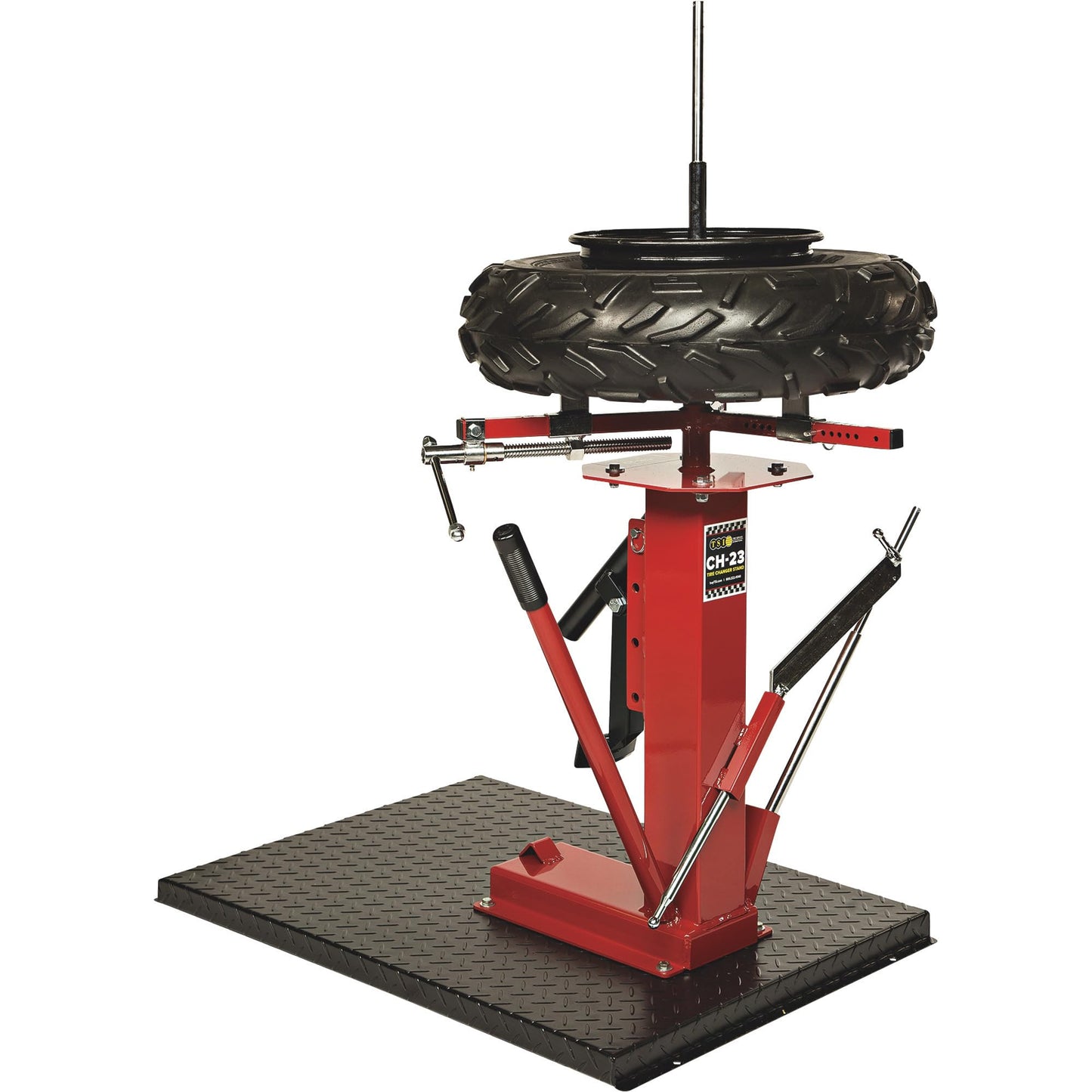 Manual Tire Changing Station with Floor Plate