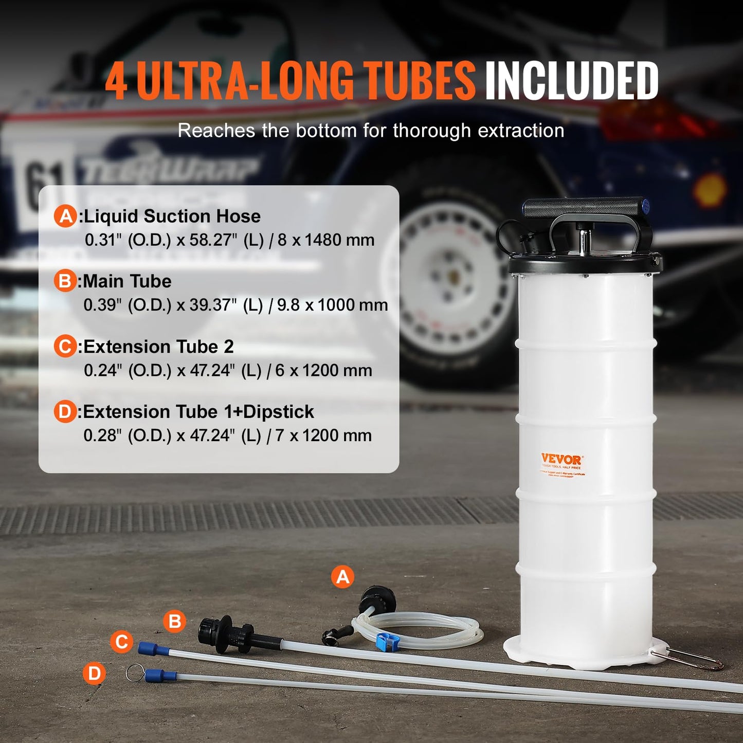 15L Dual-Mode Fluid Extractor for Oil & Fluid Transfer