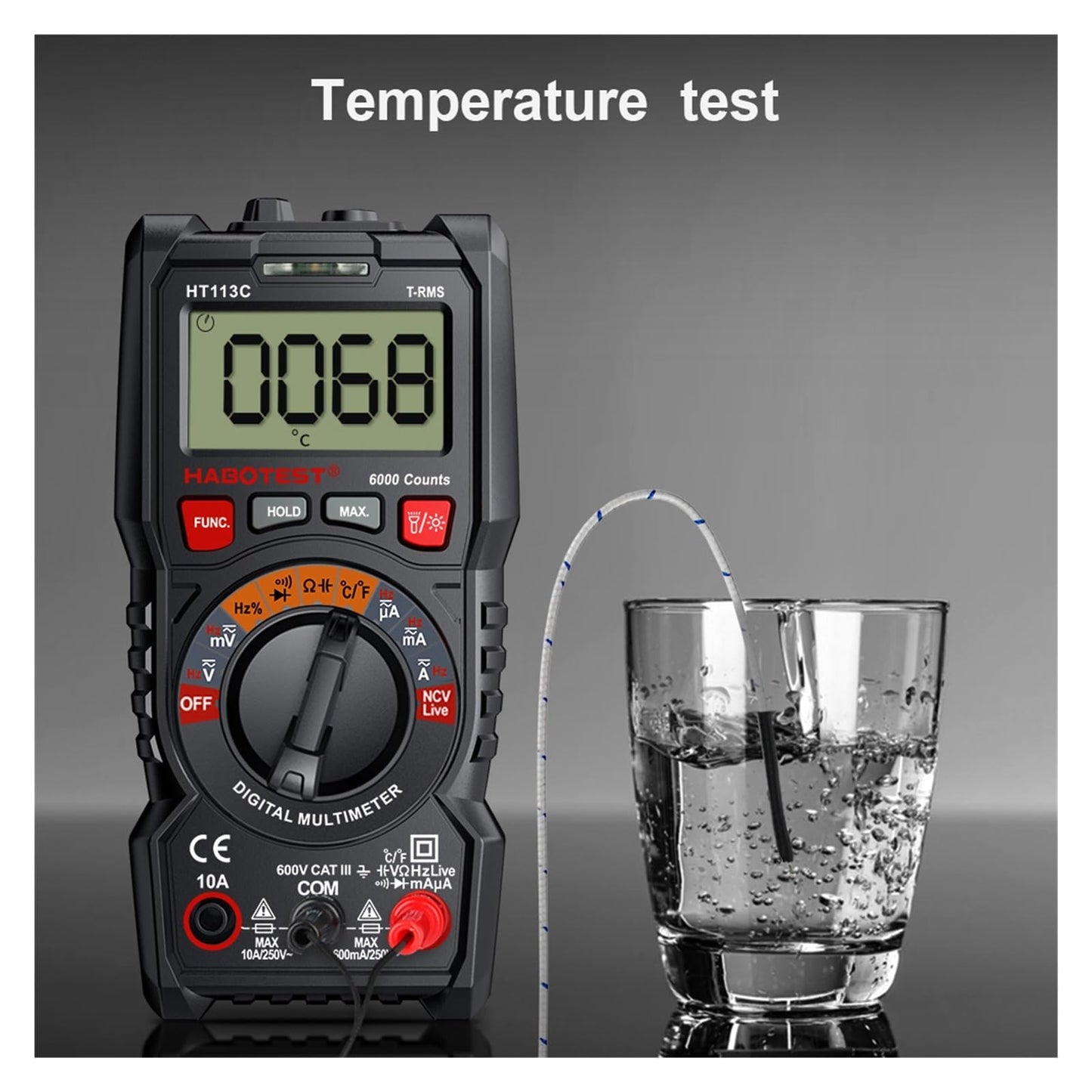 Digital Auto-Ranging Multimeter Tester