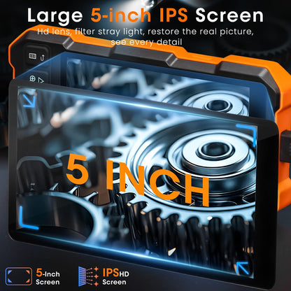 Triple Lens Industrial Inspection Camera with Light