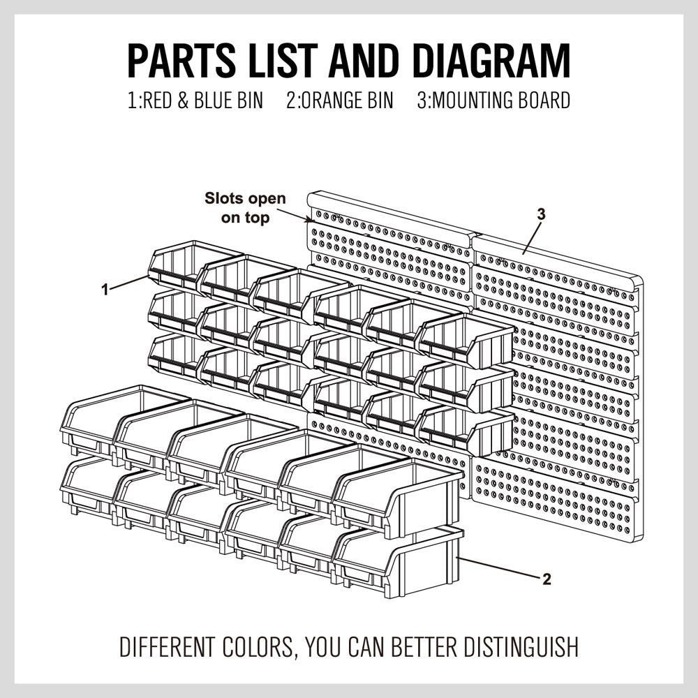Heavy Duty Garage Tool Organizer Rack