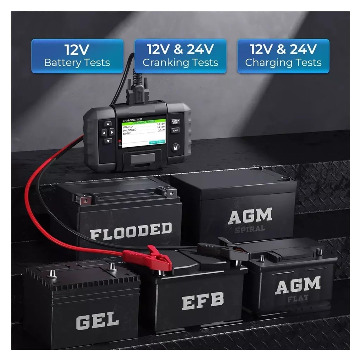 12V/24V Automotive Battery Analyzer with Printer
