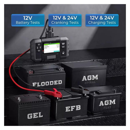 12V/24V Automotive Battery Analyzer with Printer