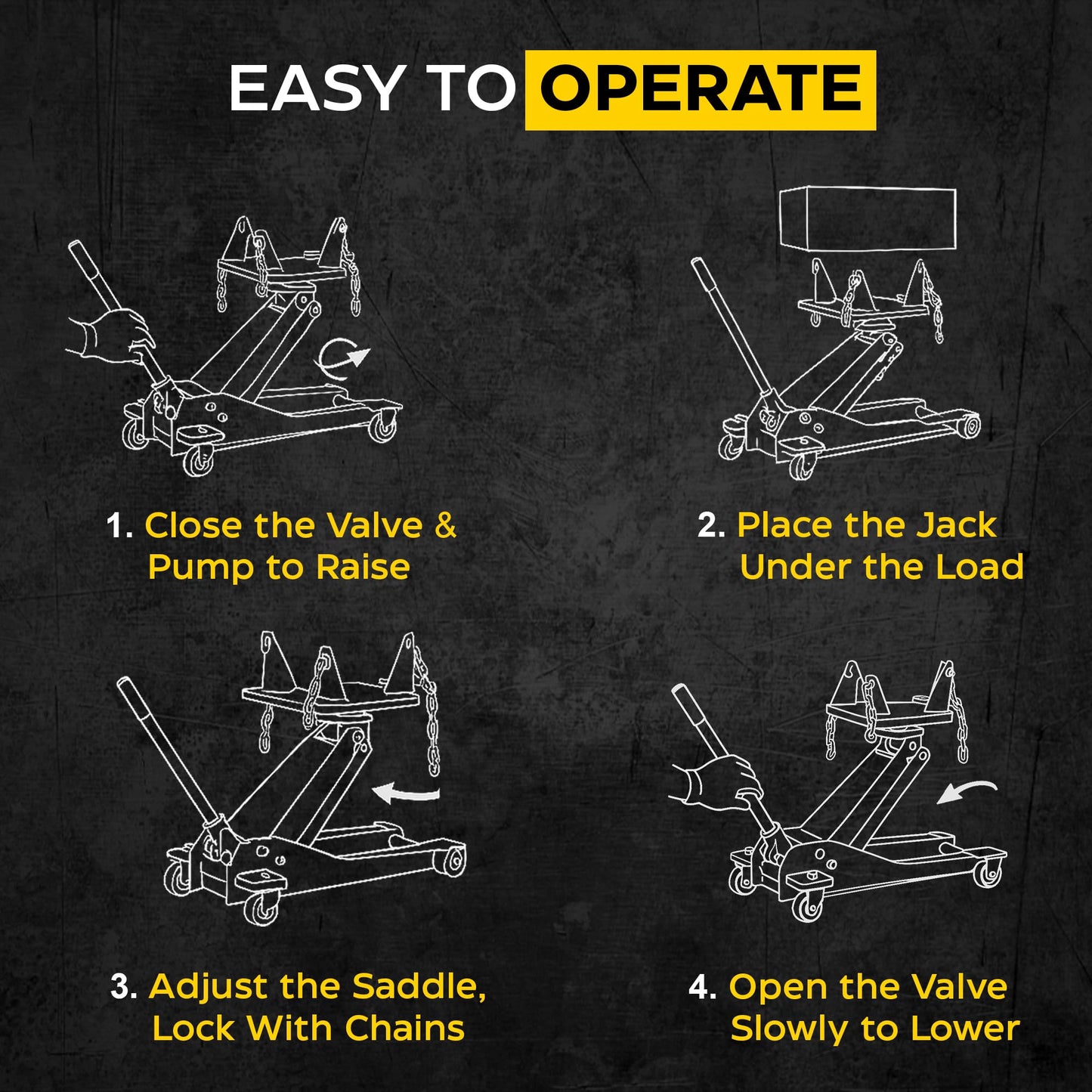2.2-Ton Heavy Duty Transmission Jack