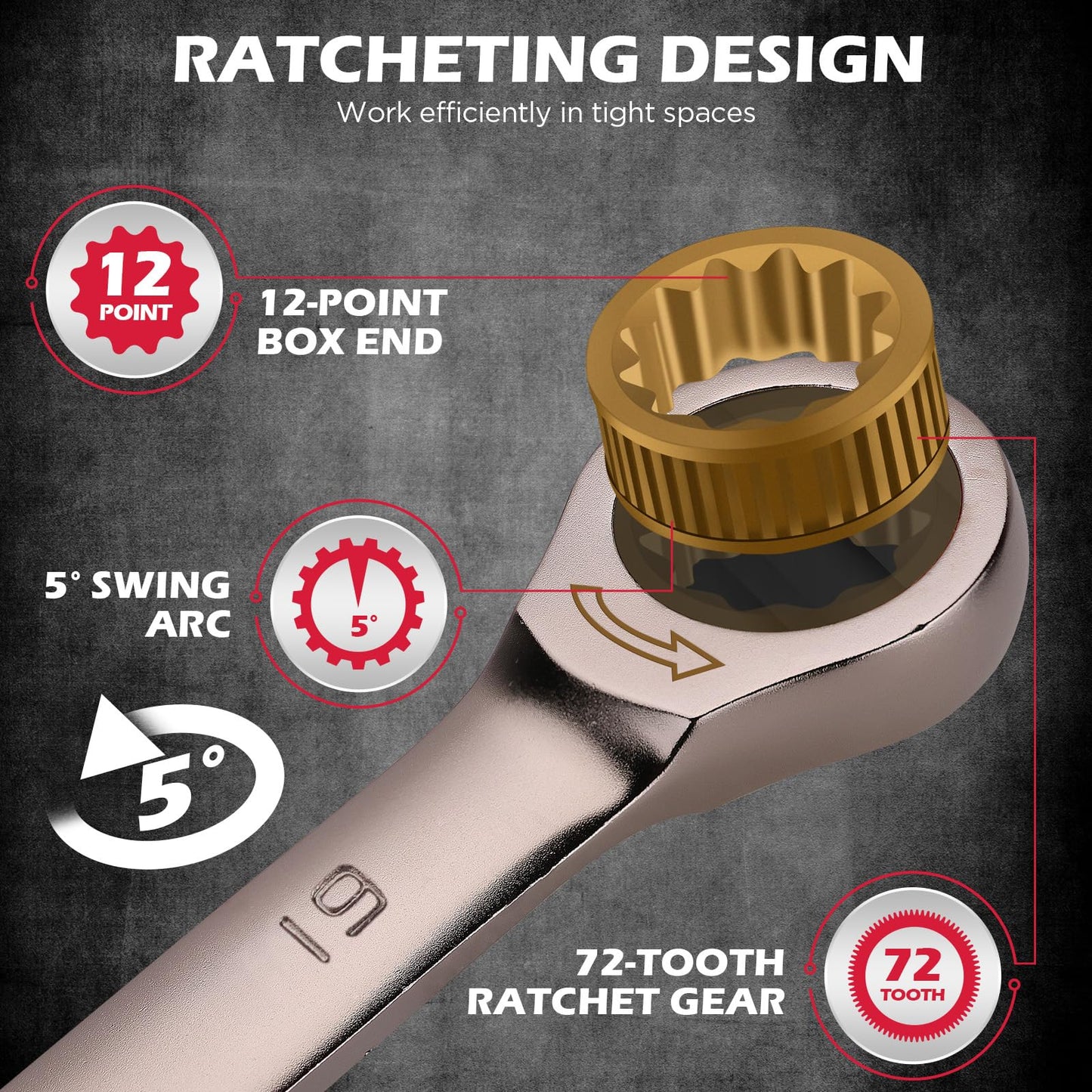Combination Wrench Set with Magnetic Organizer