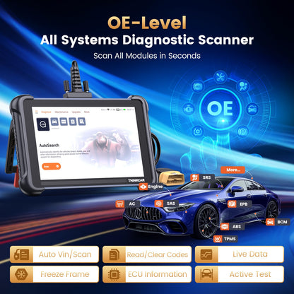 Bidirectional OBD2 Scanner with ECU Coding