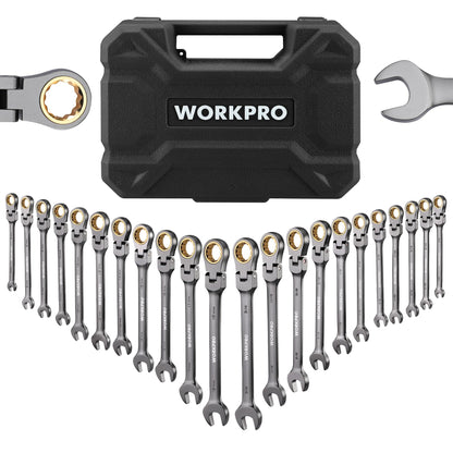22-Piece Ratcheting Wrench Set with Organizer Box