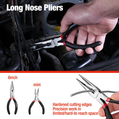 7-Piece Pliers Set for DIY & Repairs