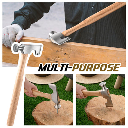 2-Piece Drywall Hammer Set with Wood Handle