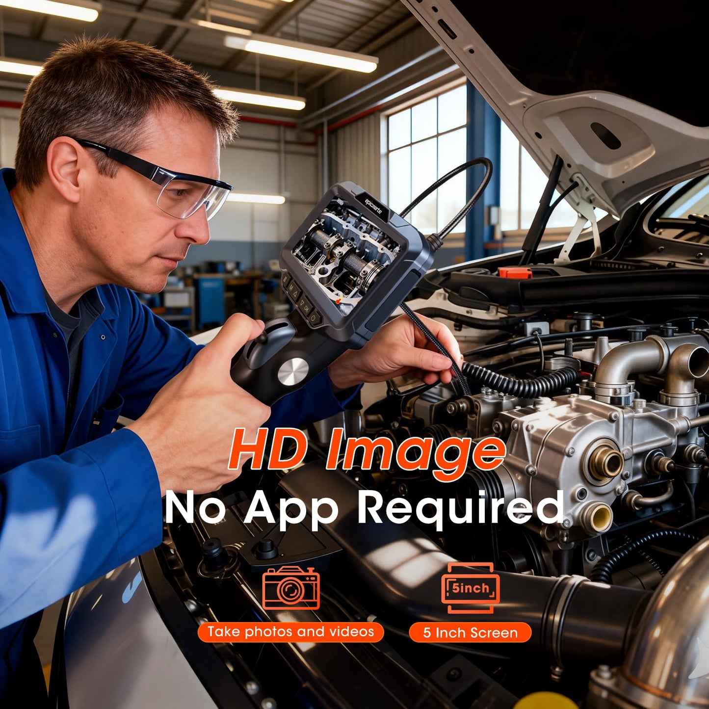 Articulating Borescope Inspection Camera